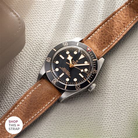 leather strap for tudor heritage black bay|black bay 58 strap options.